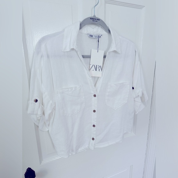 Zara | NWT Brand New Button Down Blouse | Size: Small - Picture 3 of 4